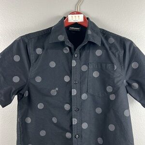 The Hundreds Black Polka Dot and Bombs s/s Button up shirt - size M (Slim fit)